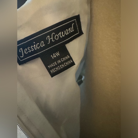 Jessica Howard 14W Dress Lime Green Black White Summer Spring Vacation - Picture 8 of 13